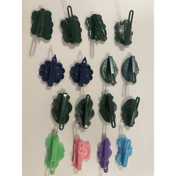 Vtg lot Girls Novelty Hair Clip Barrette Flower Puppy‎ Smile Heart 80s 90s Y2K - Picture 13 of 14